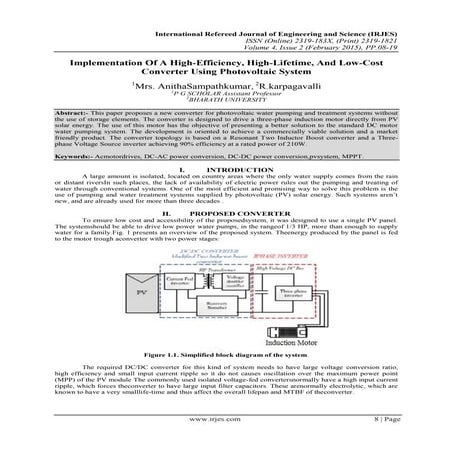 Implementation Of A High-Efficiency, High-Lifetime, And Low-Cost Converter Us...