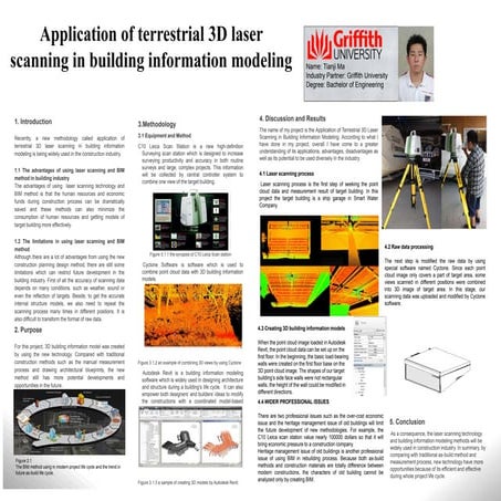 The Poster of Application of terrestrial 3D laser scanning in building inform...