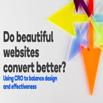 CRO - Do beautiful sites convert better