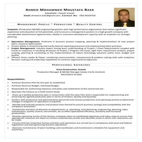 Ahmed BakrResume