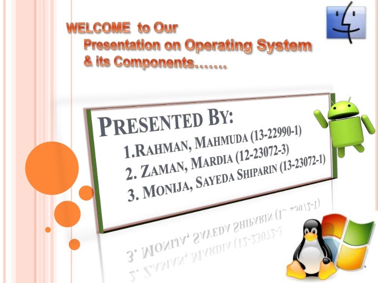 Presentation on Operating System & its Components