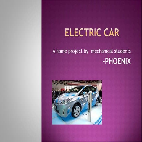 electric car presentation