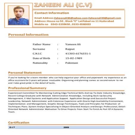 Personal Information