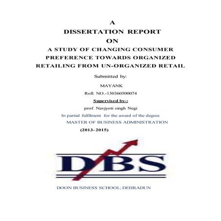 Project report on retail management . | DOCX