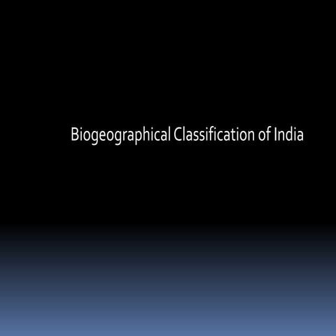   biogeographical classification