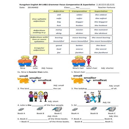  comparatives & superlatives