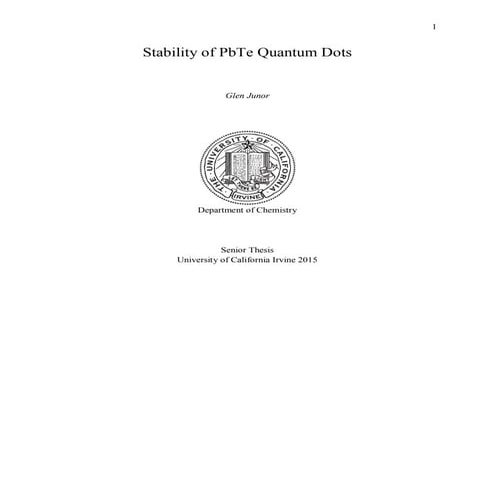 Glen Junor Senior Thesis