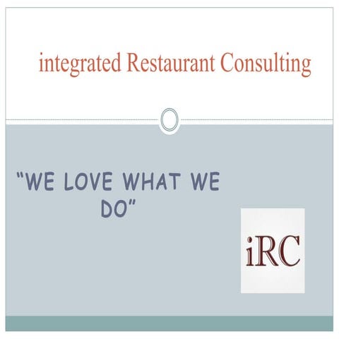 integrated Restaurant Consulting
