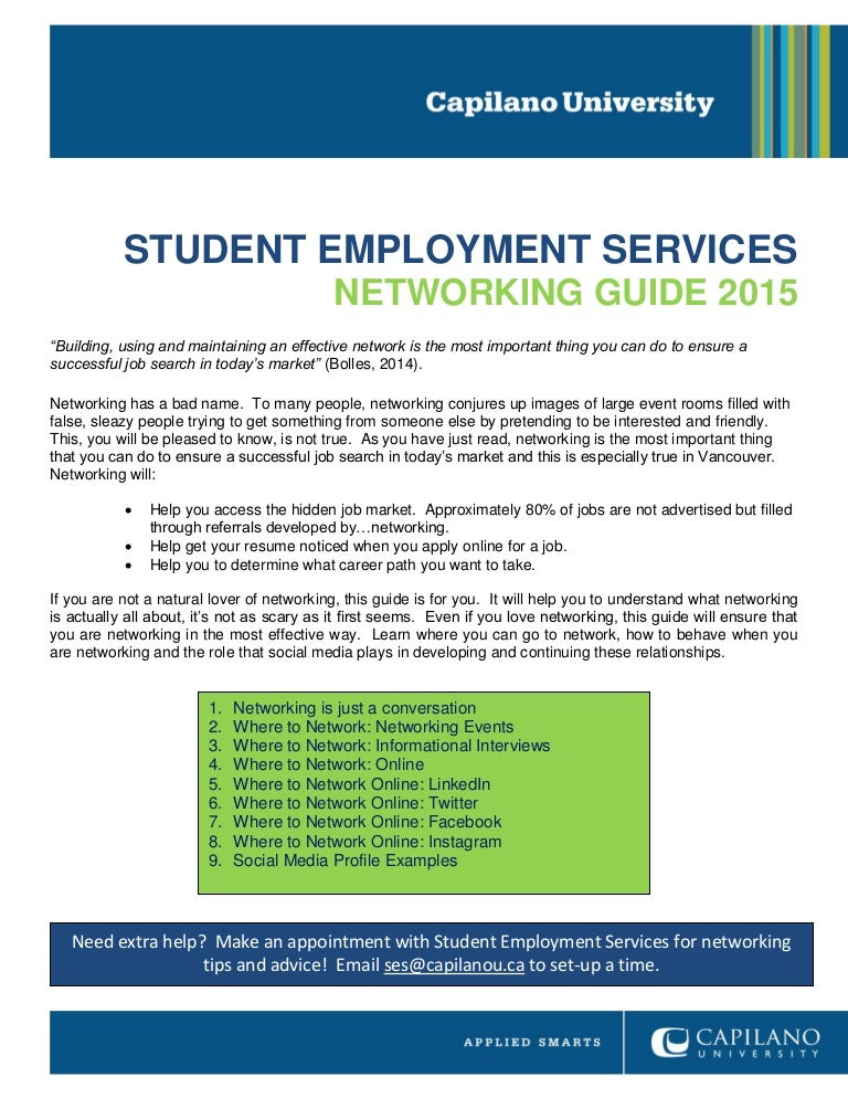 employment networking