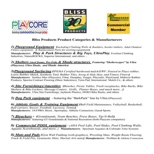 BPS Product Categories & Manufacturers