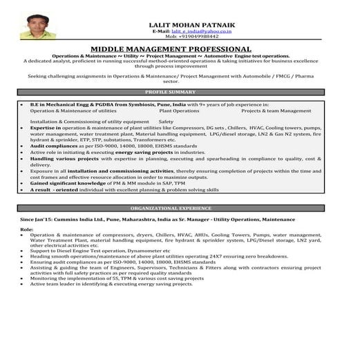 Resume(Lalit Patnaik-Int)