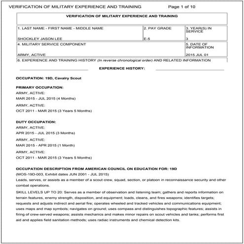 VMET_Document SHOCKLEY