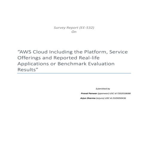Survey_Report_on_AWS_by_Praval_&_Arjun