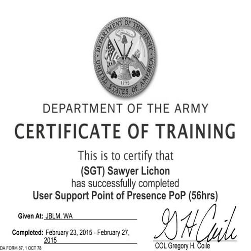 POPcert | PPT POPcert | PPT