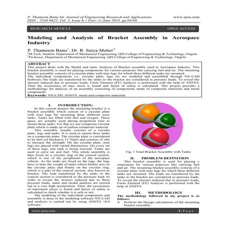 Modeling and Analysis of Bracket Assembly in Aerospace Industry