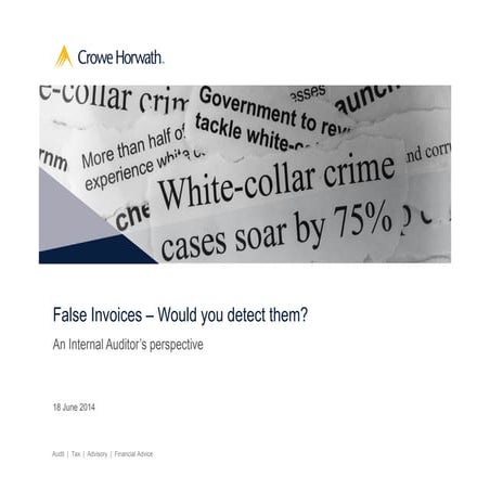 False Invoices - Would you detect them