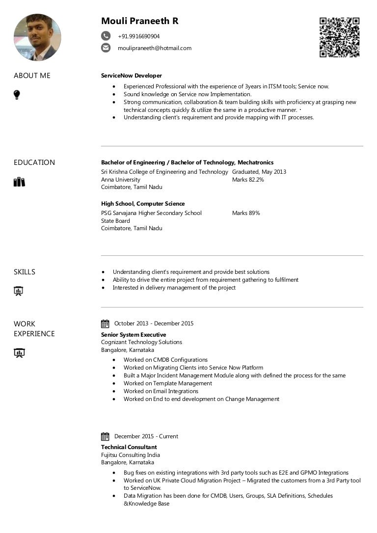 Servicenow Developer Profile