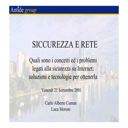 Sicurezza e rete