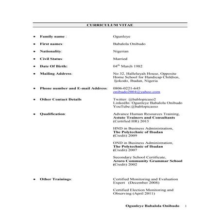 Normal CV | DOCX
