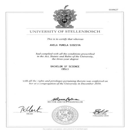 Degree certificate | PDF