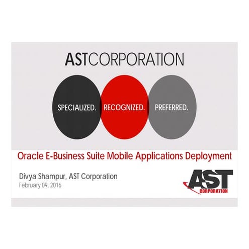 Shampur_E-Business Suite Mobile Applications Deployment