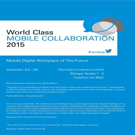 WCMC-2015. Delegates