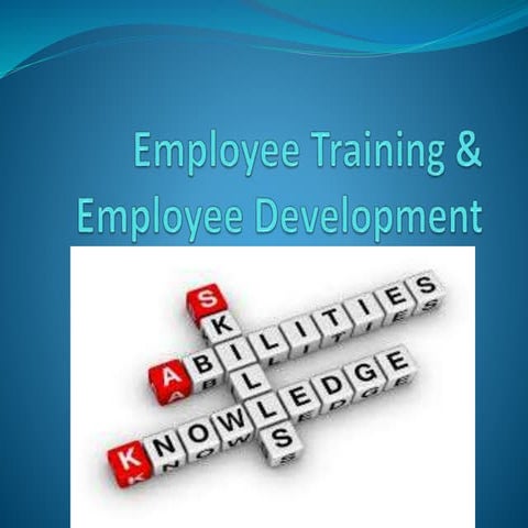 Employee Training & Employee Development