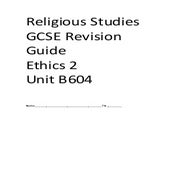 B604 Revision Booklet