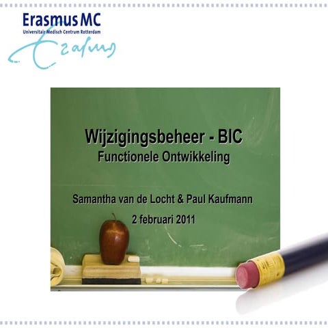 Functioneel Beheer - wijzigingsbeheer