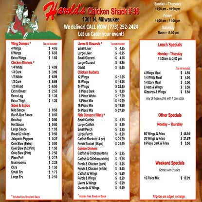 Jemfish takeaway menu | PDF