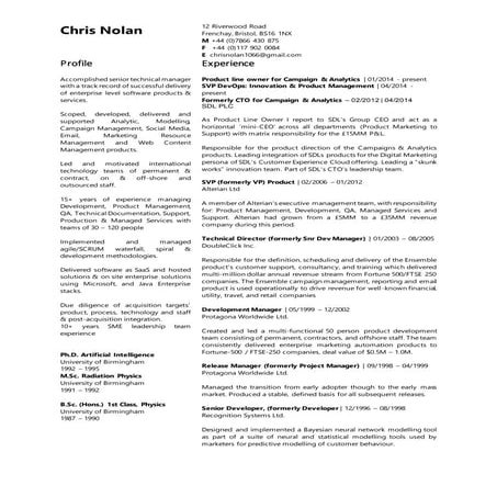 CV / Resume | PDF