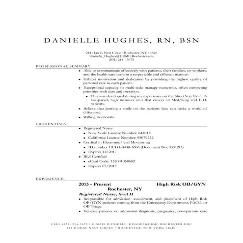 Hughes_Resume upon request