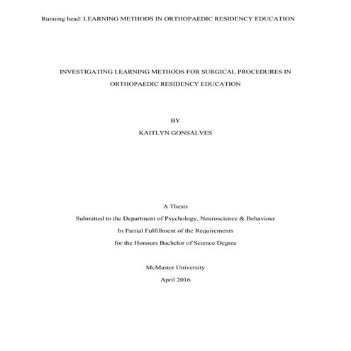 PNB 4D09 - Thesis Final - Kaitlyn Gonsalves - April 13 Submission