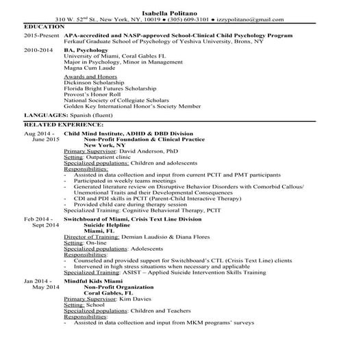 Dr. Arlene Adams - CV Full - 2015 | PDF