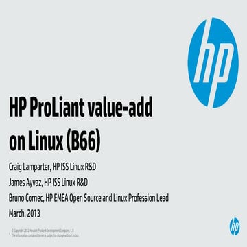 HP ProLiant Value Add tools