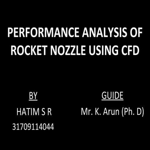 Design and Analysis of a Bell Type Rocket Nozzle | PDF
