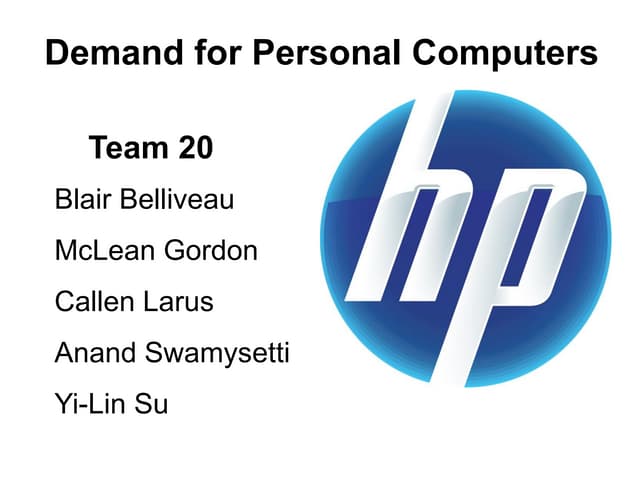 HP Sales Presentation