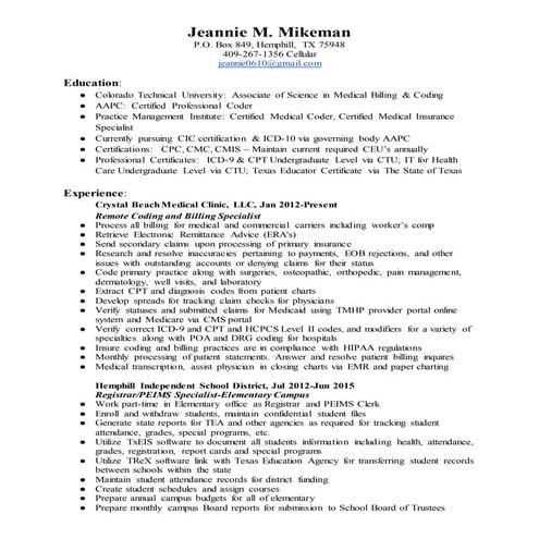 JMikeman Resume 2015