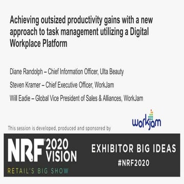 Achieving outsized productivity gains with a new approach to task management ...