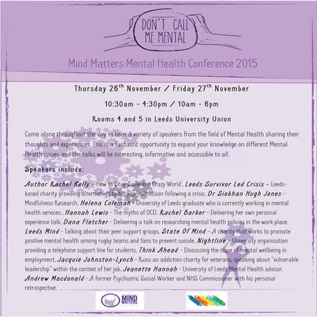 Mental Health Conference Leaflet FINAL