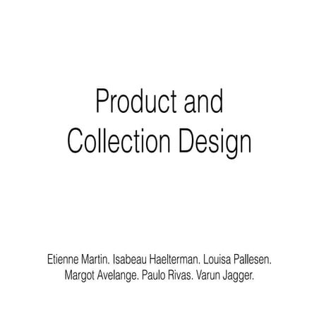Product and Collection Design Lavazza