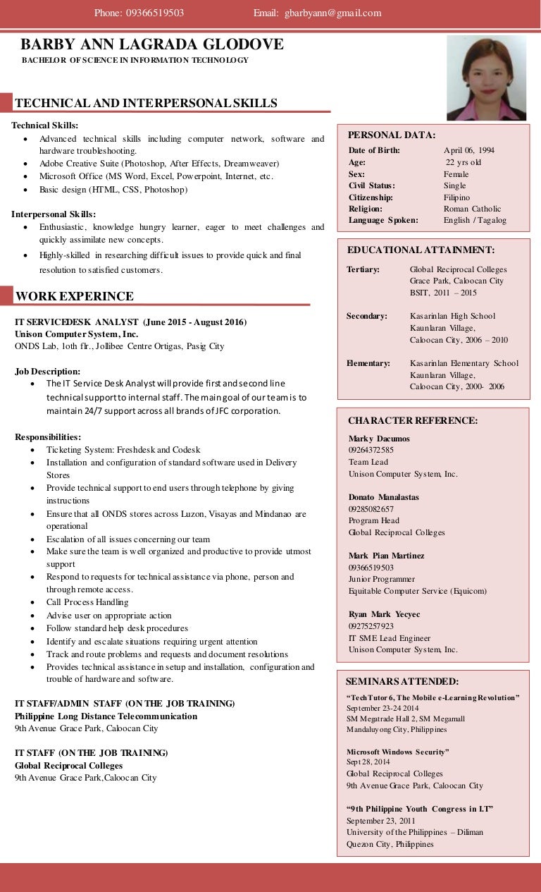 Resume Glodove