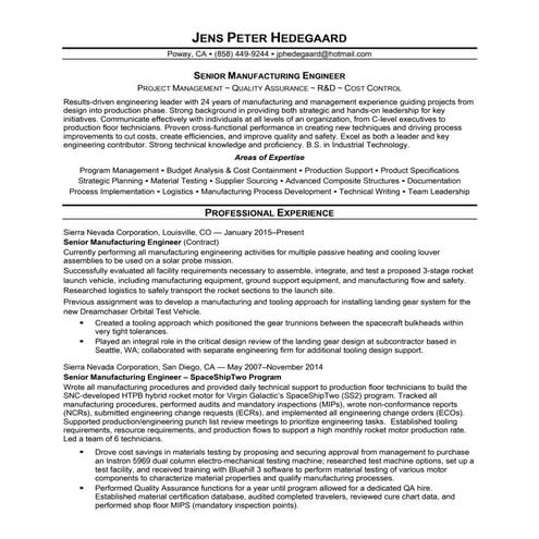 Hedegaard Jens - Resume