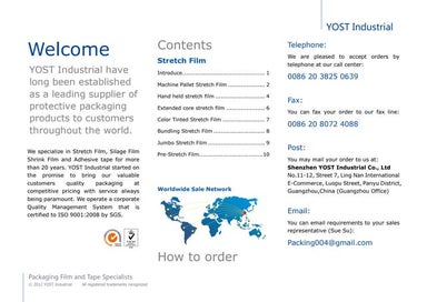 Catalog of YOST Stretch Film