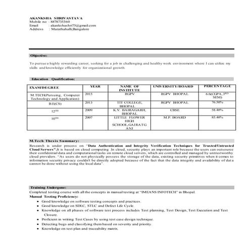 akanksha resume