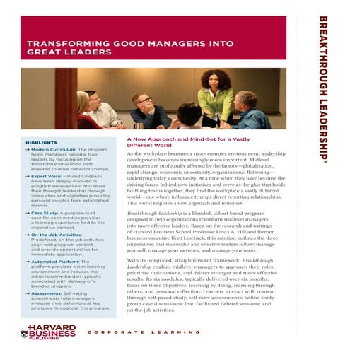 Breakthrough Leadership Program | PDF