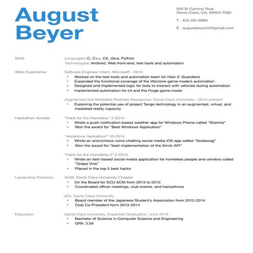 AugustBeyerResume