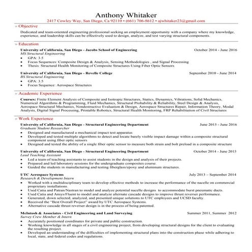 Caleb Resume September 2016 | PDF
