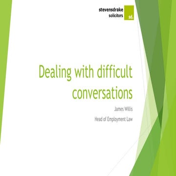 Difficult Conversations (New Slides)