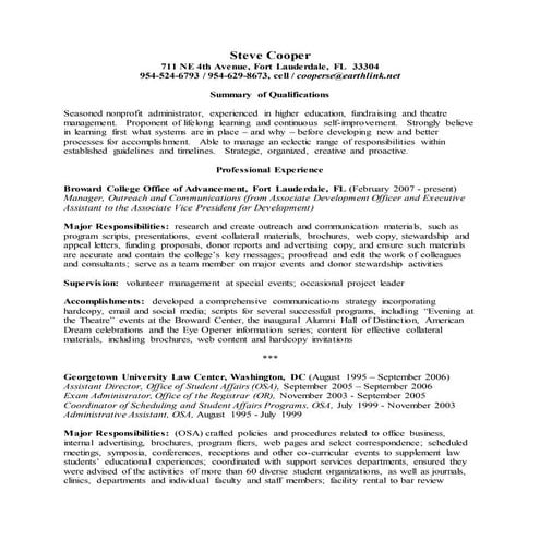 CDS - Resume | DOC